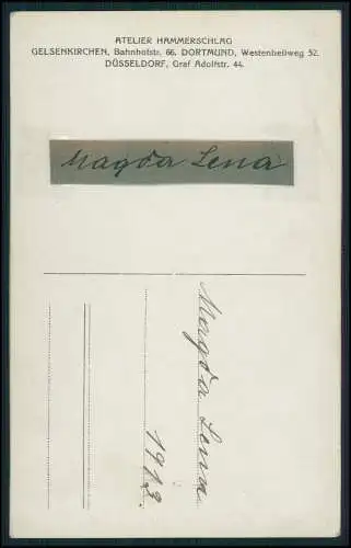 Foto AK Theater Dortmund 1913 - Schauspielerin Magda Lena Standportrait