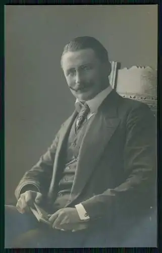 Foto AK Theater Darmstadt Dortmund 1911-13 - Schauspieler Portrait Ludwig Mayr