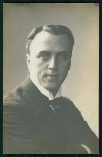 Foto AK Theater Dortmund 1911 - Schauspieler Portrait - Info siehe Rückseite