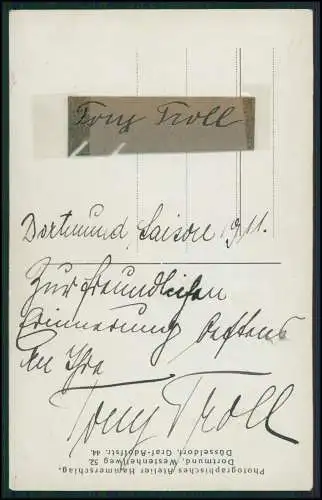 Foto AK Theater Dortmund 1911 Schauspielerin Tony Troll als Eva Widmung zur.....
