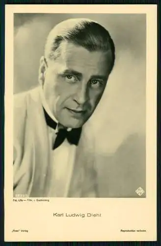 Foto AK Schauspieler Karl Ludwig Diehl Portrait - Ross Verlag 8803/1