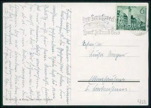 AK Hummel Bitte recht freundlich, Junge mit Fotoapparat 1936 gelaufen
