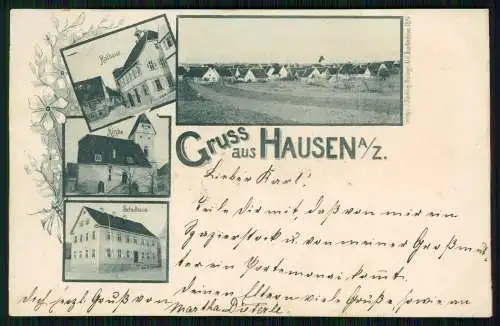 AK Hausen an der Zaber Brackenheim im Lrs. Heilbronn 1899 gelaufen