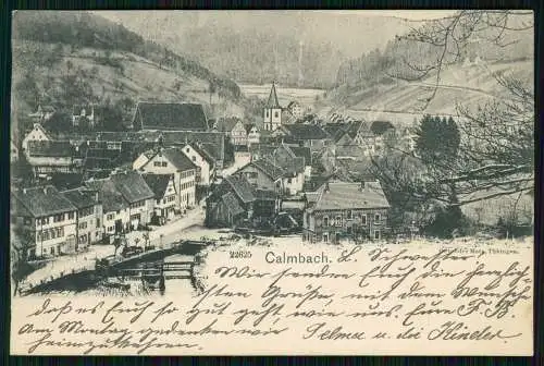 AK Calmbach an Enz Bad Wildbad - Gesamtansicht der Stadt 1904 gelaufen