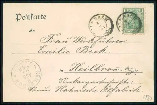 AK Calmbach an Enz Bad Wildbad - Gesamtansicht der Stadt 1904 gelaufen