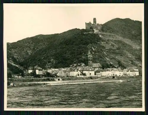 Foto Caub Kaub am Rhein Blick auf den Ort und Burg Gutenfels