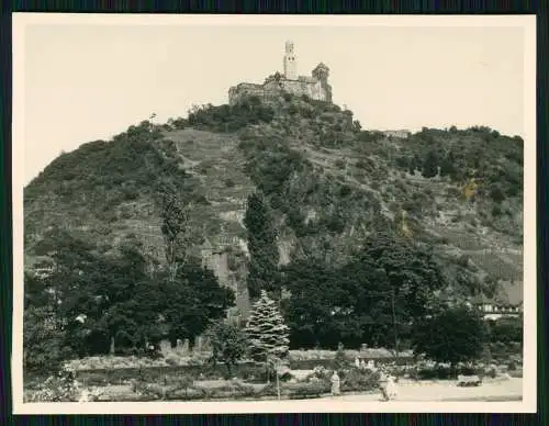 Foto Braubach am Rhein, Blick auf die Marksburg