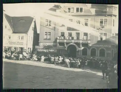 Foto Wehlen an der Elbe Sachsen, Hotel Restaurant Deutsches Reich 1915-20