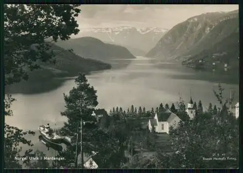 Foto AK Ulvik Hardanger Provinz Vestland in Norwegen am Ende des Ulvikafjorden