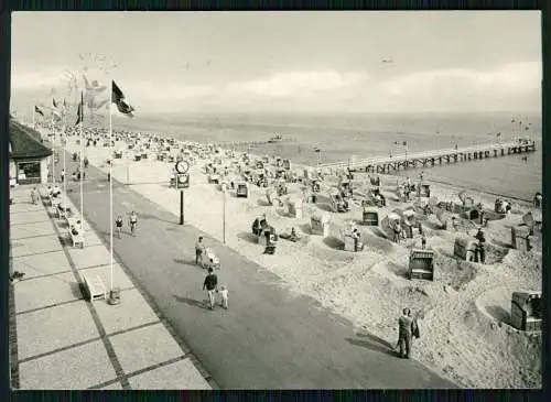 Foto AK Ostseeheilbad DAHME Das Bad der Ferien vom ich Promenade mit Strand gel.