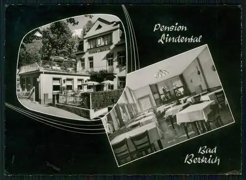 Foto AK Bad Bertrich Eifel Pension Lindental Bes. P. Marmann Karte gelaufen