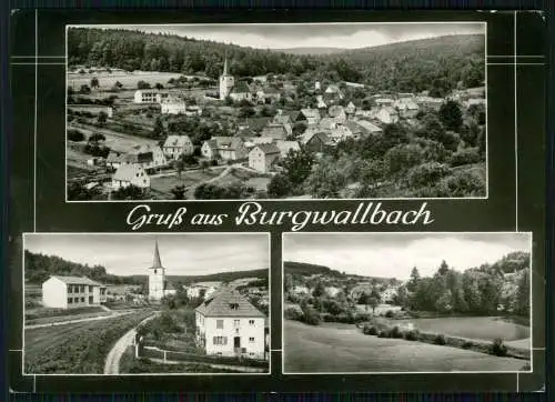 Foto AK Burgwallbach Schönau an der Brend Lr Rhön-Grabfeld Bayern Karte gelaufen