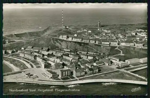 Foto AK Nordseebad Insel Helgoland Fliegeraufnahme - Cekade Karte gelaufen