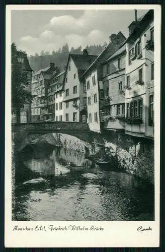 AK Postkarte Monschau Montjoie in der Eifel, Friedrich Wilhelm Brücke