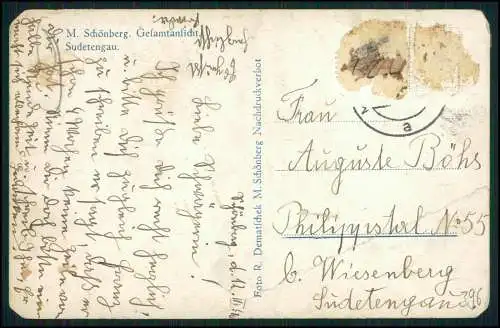 Foto AK Šumperk Mährisch Schönberg in Mähren Sudetengau Tschechien 1939