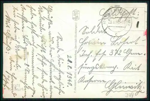 Foto AK Chudeřín Bergesgrün Bettelgrün Litvínov Okres Most Tschechien 1941 gel.