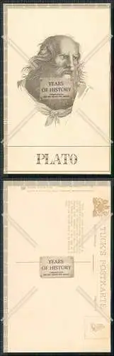 AK Portrait Plato Philosophen des Altertums No. 132 Raphael Tuck u. Sons