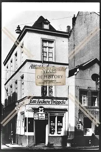 Foto Köln 1944-46 Altkölnisches Bierlokal Em leckere Dröppche und Zum Knuspe