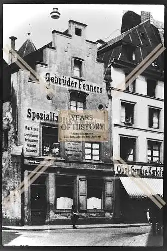 Foto Köln 1944-46 Hausansicht Gebäude Gebrüder Fenners Fabrik Markisen 