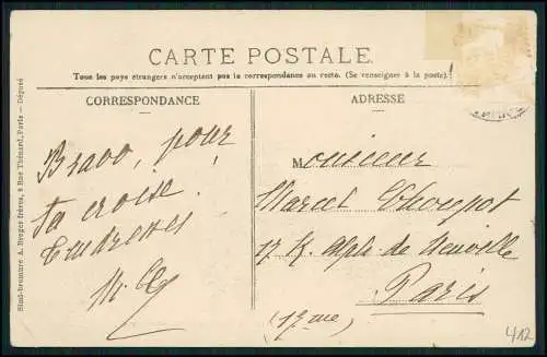 AK 1. WK Feldpost-Karte - Montauban Brücke Pont sur le Tarn, pris du Séminaire