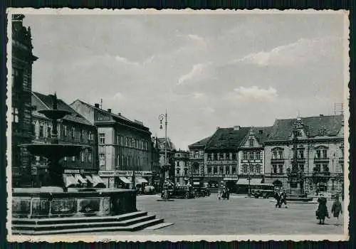 AK Most Brüx Reg.  Aussig Ústecký kraj Brunnen Platz 1944 Feldpost gelaufen