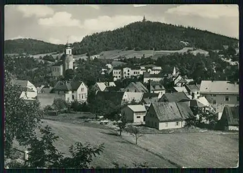 Foto AK Žulová Frýdberk Friedeberg Okres Jeseník Freiwaldau 1940 Ort mit Kirche