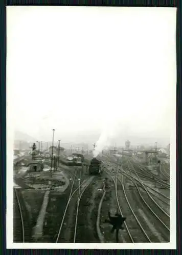 7x Foto Deutsche Eisenbahn Lokomotive Bahnhof Gleisanlagen uvm. aus der DDR Zeit