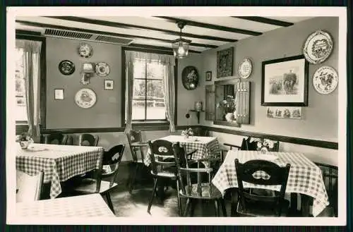 Foto AK Offenbach Neu-Isenburg Hofgut Neuhof Gutsschänke Gasthof Blaues Zimmer