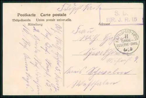 AK Dambach Fürth in Mittelfranken Marktplatz Weinsticher zur Krone 1915 Feldpost