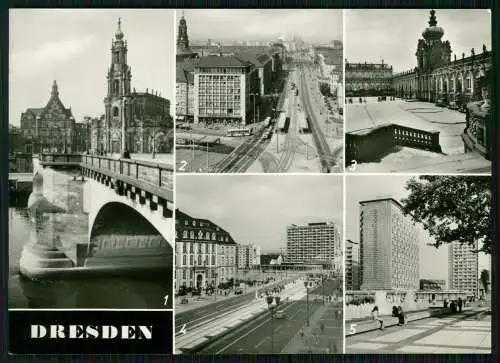 6x Foto AK Dresden Ansichtskarten Diverse Ansichten Interhotels Prager Straße...