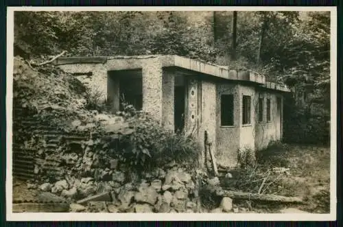 Foto AK Bunker Shelter Abri du Kronprinz dans bois de la Grurie Varennes Argonne