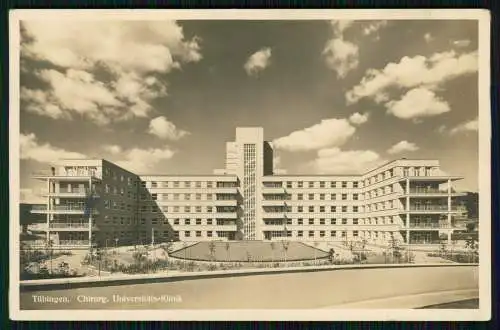 Foto AK Tübingen Chirurgische Klinik Calwerstraße von Süden kurz nach Eröffnung