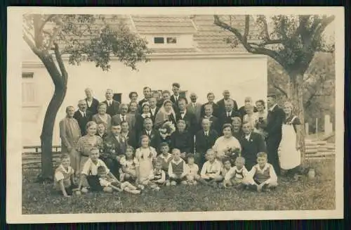 7x Foto AK Personen Gruppe junge und ältere Mädchen Zöpfe feine Herren uvm. 1935