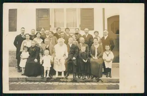 7x Foto AK Personen Gruppe junge und ältere Mädchen Zöpfe feine Herren uvm. 1935