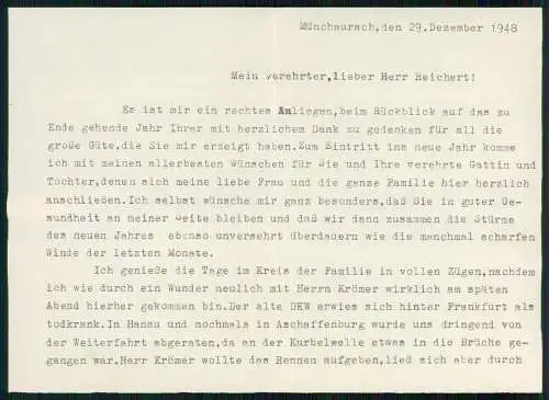 AK KÜNSTLERKARTE Wilfried Segebarth Junge mit Notenheft 1948 gelaufen mit Brief