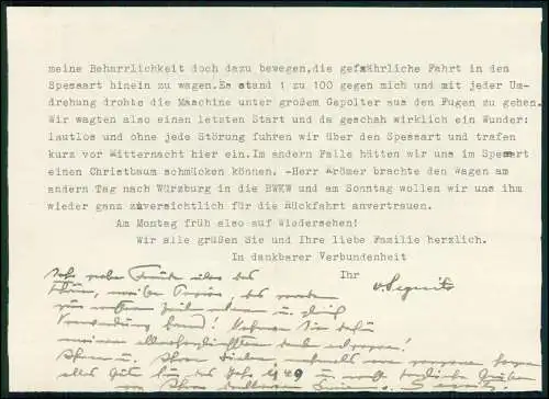 AK KÜNSTLERKARTE Wilfried Segebarth Junge mit Notenheft 1948 gelaufen mit Brief