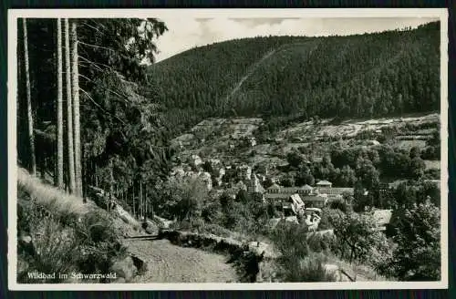 Foto AK Wildbad Lr. Calw im Schwarzwald Blick auf den Ort Panorama 1939