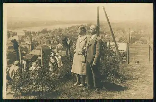 Foto AK Leverkusen-Opladen Blick auf den Ort und zum Rhein 1928