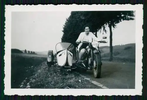 4x Foto Motorrad Krad Zündapp-Gespann mit Stoye-Beiwagen