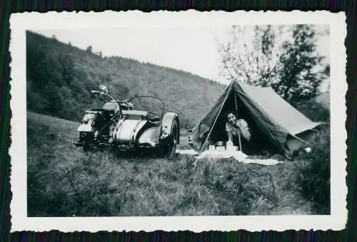 4x Foto Motorrad Krad Zündapp-Gespann mit Stoye-Beiwagen