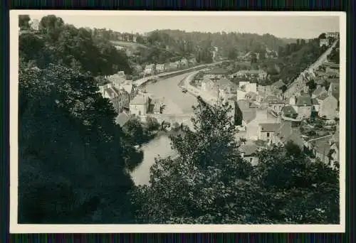 Foto Wehrmacht Dinan Côtes d'Armor Le Vieux Pont et les Quais alte Brücke 1941