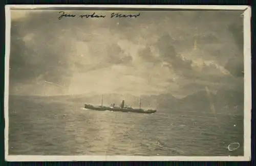5x Foto AK Port Said Ägypten, Wasserstrasse, Suezkanal Schiffe Ansichten 1928
