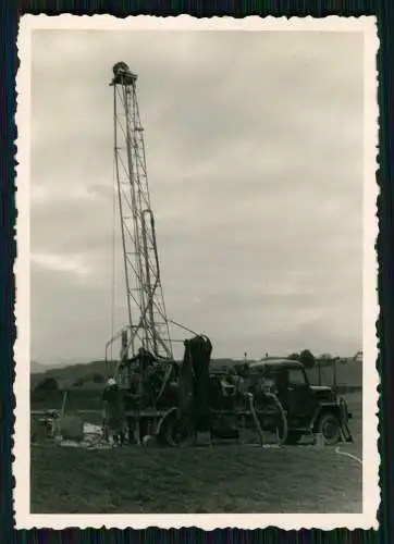 2x DEA Deutsche Erdöl AG Henschel Magirus o.ä. Bohrturmaufbau Weilheim-Schongau