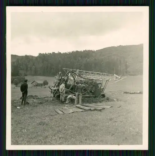 3x DEA Deutsche Erdöl AG Henschel Magirus o.ä. Bohrturmaufbau Weilheim-Schongau