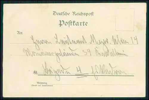 AK Litho Auf Patrouille - deutscher Soldat mit junger Bäuerin Karte von 1899