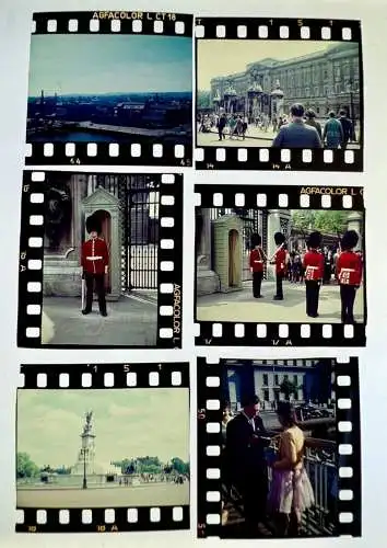 6x Aquacolor Farbdia Irland Irish Guards Dublin Straßenansichten und vieles mehr