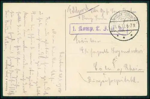AK 1. WK A. Hänsel Russische Bauernstube Bauern Küche Hühner 1917 Feldpost gel.