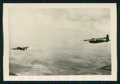 7x Foto 9 x 6 cm altes Papier nach 1945 - Flugzeug Aircraft Lastensegler .....
