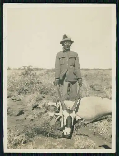 5x Foto 11x9cm - Lüderitz Namibia Deutsch-Südwestafrika 1929 Dorfbewohner Jagd