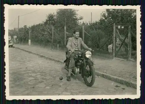 Foto Motorad Krad Kennzeichen Landespolizeibezirk Berlin  IA-176183 um 1940